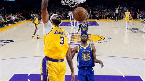 Golden State Warriors 101 vs 104 Los Angeles Lakers summary  .